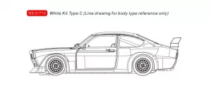 RS0171C Opel Kadett White Kit compete with assembled chassis